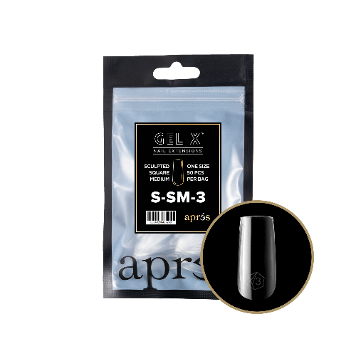 Sculpted Medium Square 2.0 Refill Tips Size #3 By Apres