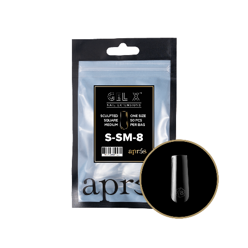 Sculpted Medium Square 2.0 Refill Tips Size #8 By Apres