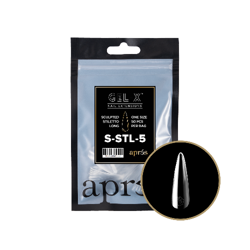 Sculpted Long Stiletto 2.0 Refill Tips Size #5 By Apres