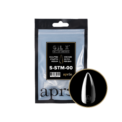 Sculpted Medium Stiletto 2.0 Refill Tips Size #00 By Apres