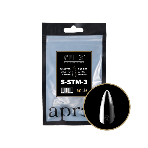 Sculpted Medium Stiletto 2.0 Refill Tips Size #3 By Apres