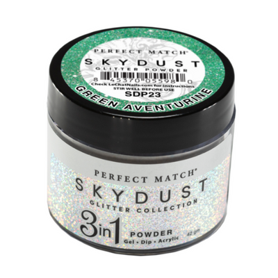 Perfect Match Sky Dust Glitter 3in1 Powder - SDP23 Green Adventurine