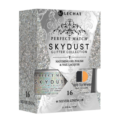 Perfect Match Sky Dust Glitter Duo - SDMS16 Silver Lining