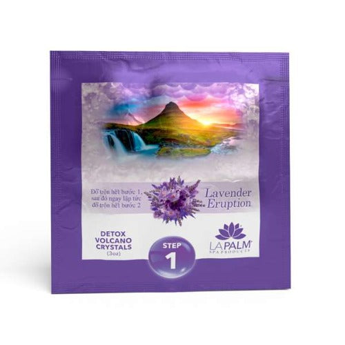 Lavender Eruption 6 Step Pedicure Step 1 Kit By Volcano Spa