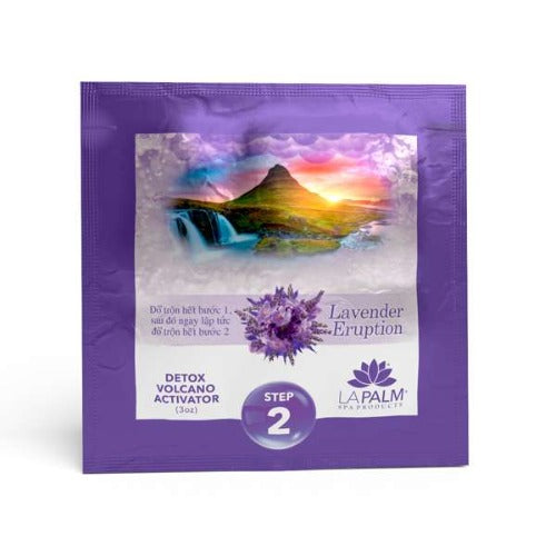 Lavender Eruption 6 Step Pedicure Step 2 Kit By Volcano Spa