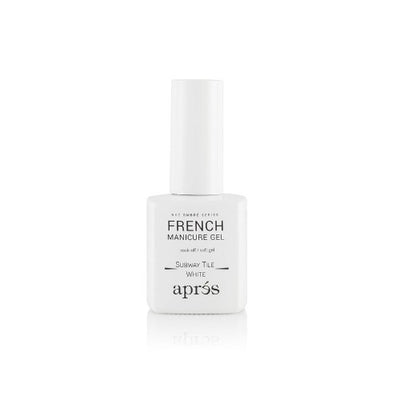 AB-130 Subway Tile White French Manicure Gel Ombre By Apres