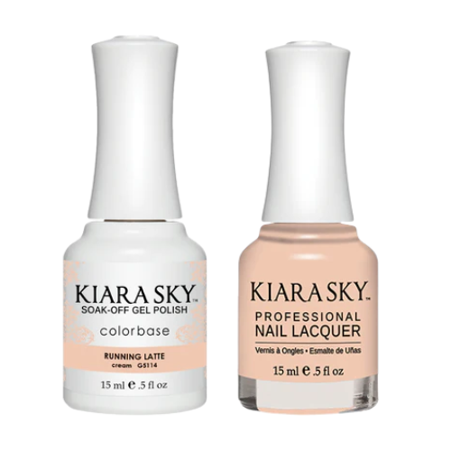 5114 Running Latte Gel & Polish Duo All-in-One by Kiara Sky