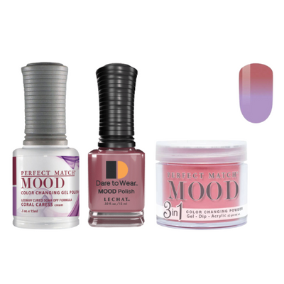 011 Coral Caress Perfect Match Mood Trio by Lechat