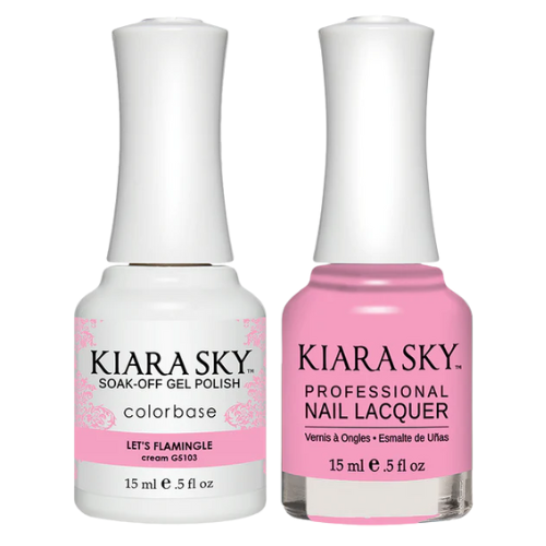 5103 Let's Flamingle Gel & Polish Duo All-in-One by Kiara Sky