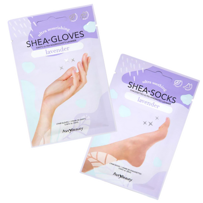 Shea Lavender Glove & Socks Bundle By Avry Beauty