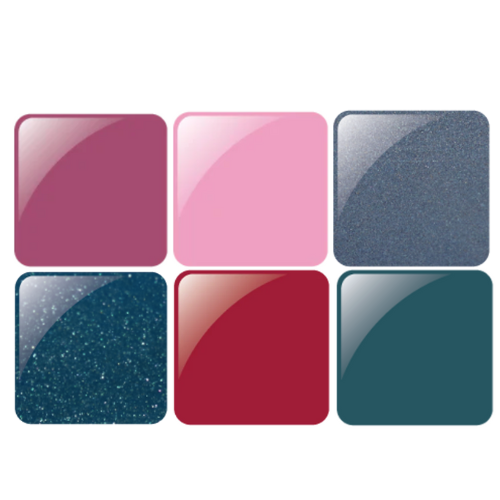 Glam & Glits Acrylic Kit - 16oz Monomer + 6 Powders ( CA302, CA308, NCA432, NCA434, NCA438, NCA439)