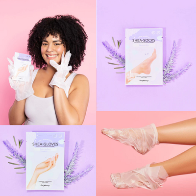Example of Shea Lavender Glove & Socks Bundle By Avry Beauty