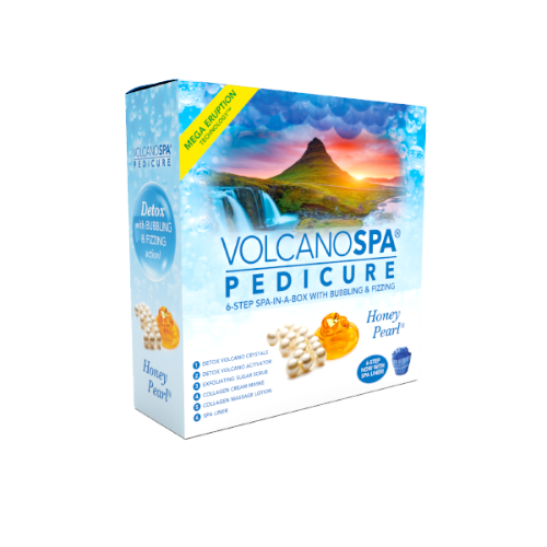Honey Pearl 6 Step Pedicure Kit By Volcano Spa