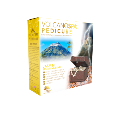 Jasmine (Lightning Pearl) 6 Step Pedicure Kit By Volcano Spa