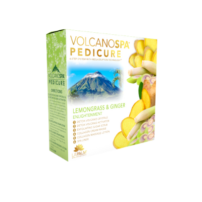 Lemongrass & Ginger (Enlightenment) 6 Step Pedicure Kit By Volcano Spa