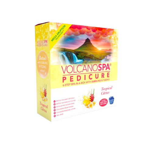 Tropical Citrus 6 Step Pedicure Kit By Volcano Spa