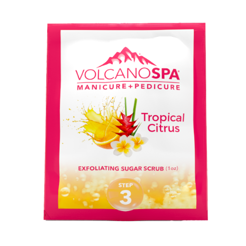 Tropical Citrus 6 Step Pedicure Step 3 Kit By Volcano Spa