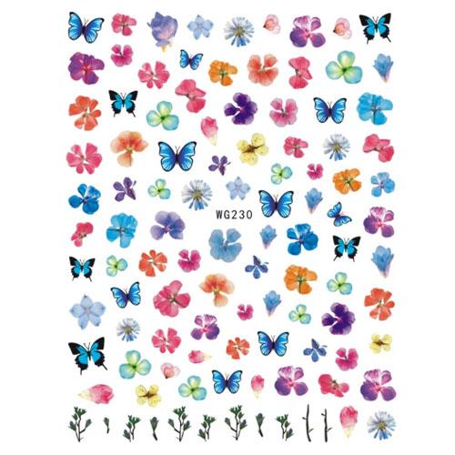 Nail Decal Sticker Butterflies - WG230 – Nail Company Wholesale Supply, Inc