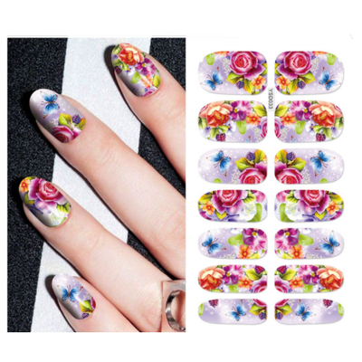 Nail Art Water Decal Fingernail Design - YSD033