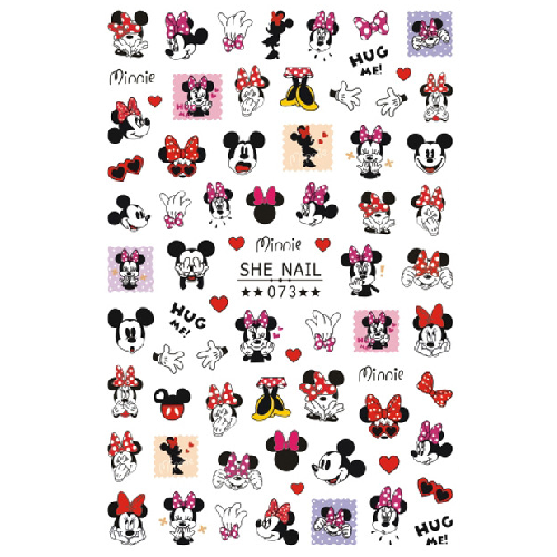 Nail Art Sticker Cartoon Character - Mickey & Minnie 073