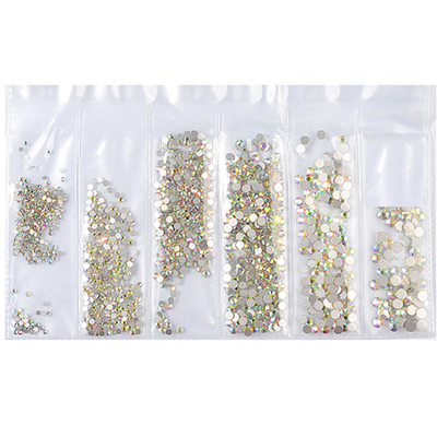 Mixed Crystal Flatback Assorted Pack - Crystal AB