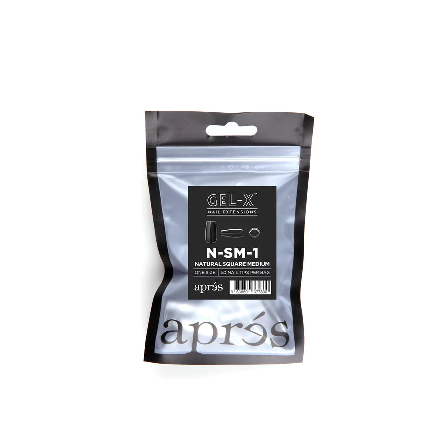Natural Medium Square 2.0 Refill Tips Size #3 By Apres