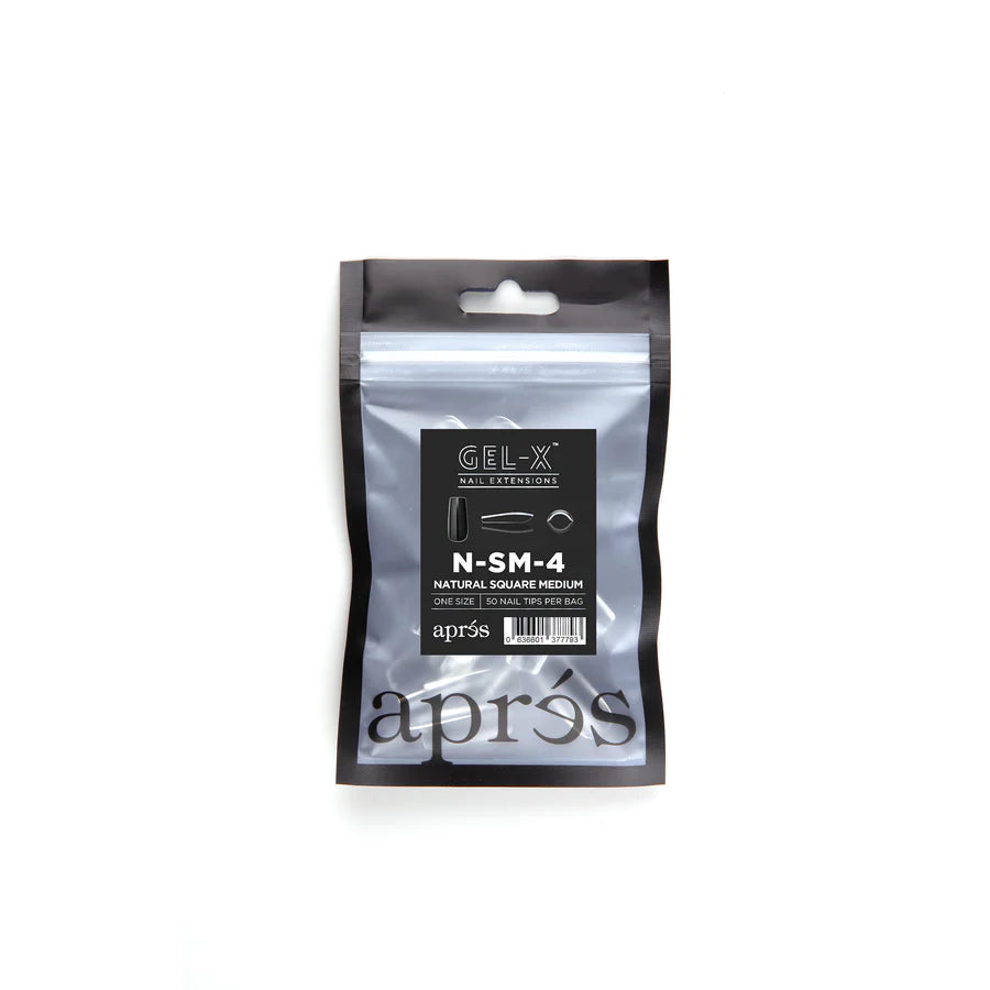 Natural Medium Square 2.0 Refill Tips Size #6 By Apres