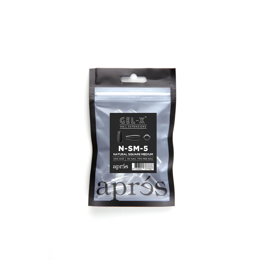 Natural Medium Square 2.0 Refill Tips Size #7 By Apres