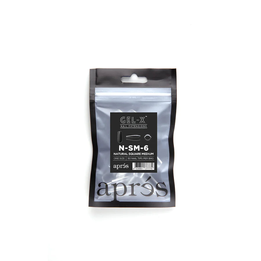 Natural Medium Square 2.0 Refill Tips Size #8 By Apres