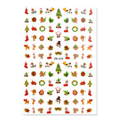 Nail Art Stickers Decal Christmas - ZS013