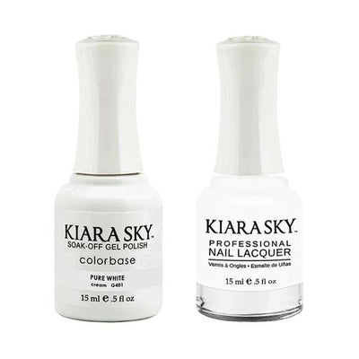 #401 Pure White Classic Gel & Polish Duo by Kiara Sky