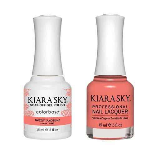 #542 Twizzly Tangerine Classic Gel & Polish Duo by Kiara Sky