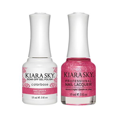 #422 Pink Lipstick Classic Gel & Polish Duo by Kiara Sky
