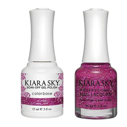 #518 V.I.Pink Classic Gel & Polish Duo by Kiara Sky