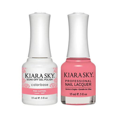 #407 Pink Slippers Classic Gel & Polish Duo by Kiara Sky
