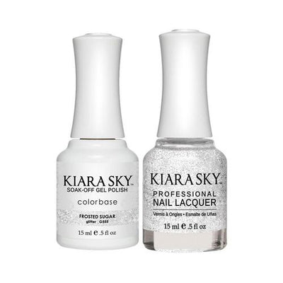 #555 Frosted Sugar Classic Gel & Polish Duo by Kiara Sky