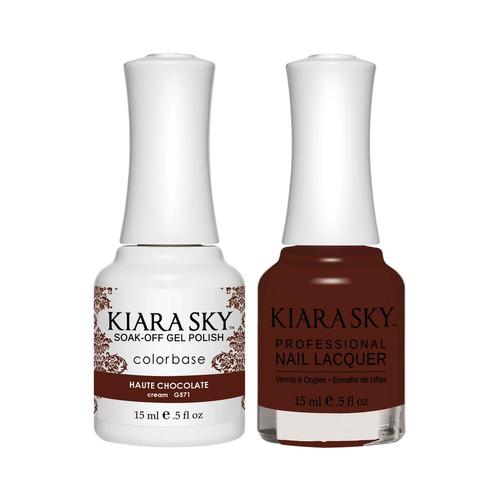 #571 Haute Chocolate Classic Gel & Polish Duo by Kiara Sky