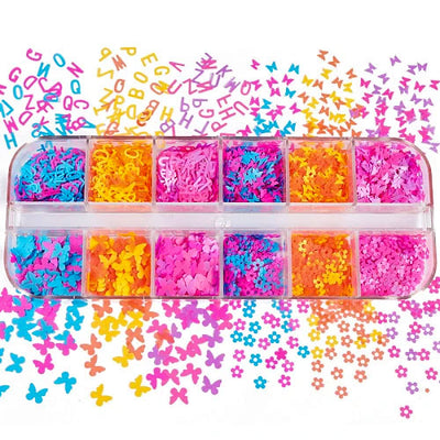 Assorted Glitter Spring Craze 12pk
