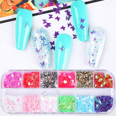 12 Colors Mickey Mouse Nail Glitter Sequins Nail Art Supplies 3D  Holographic Nails Glitter Flakes Mickey Nail Art Stickers Decals Shiny  Confetti Glitters Nail Designs for Acrylic Nails Decor : : Beauty