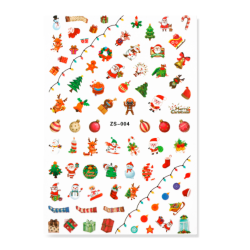 Nail Art Stickers Decal Christmas - ZS004
