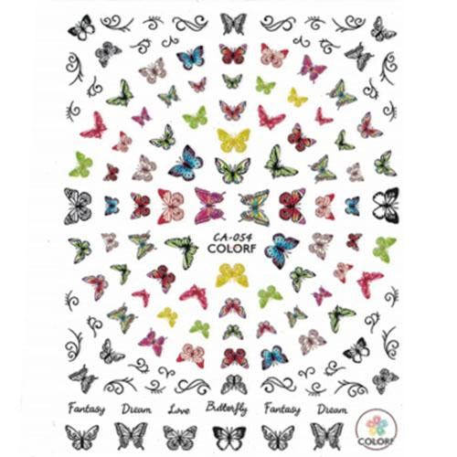 Nail Decal Sticker Butterflies - CA054