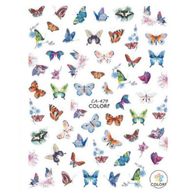 Nail Decal Sticker Butterflies - CA479