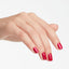 hands wearing L54 California Raspberry Nail Lacquer by OPI