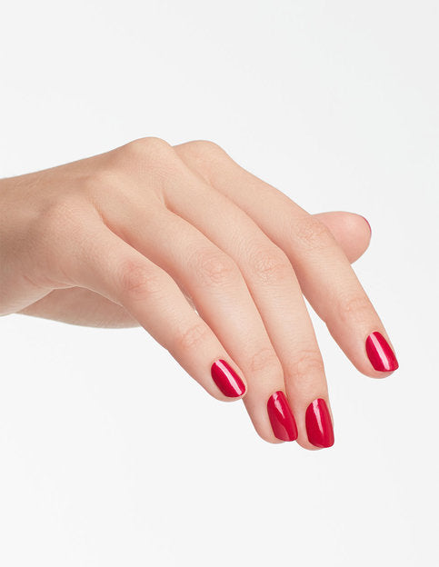 hands wearing L54 California Raspberry Gel Polish by OPI