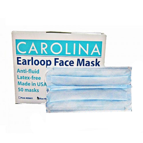 Carolina Cotton Face Mask 50pc USA - Blue