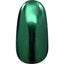 Swatch of Green AB 07 Chrome Mirror Nail Art Powder By Mia Secret