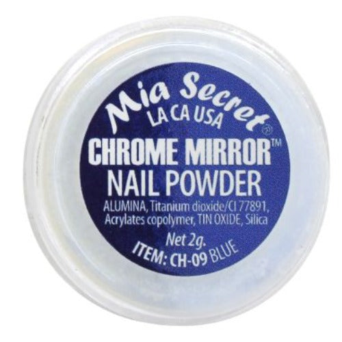 Blue 09 Chrome Mirror Nail Art Powder By Mia Secret