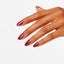 hands wearing H02 CHICK FLICK CHERRY Nail Lacquer by OPI