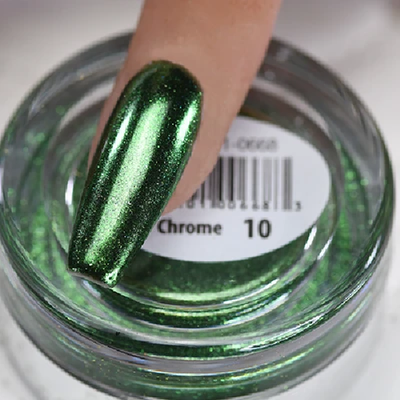 Cre8tion Nail Art Chrome Powder 1g - 10 Green