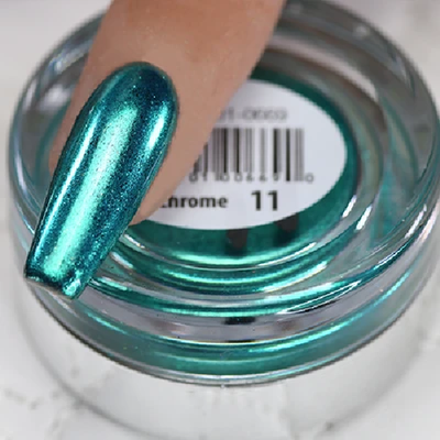 Cre8tion Nail Art Chrome Powder 1g - 11 Turquoise